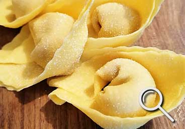 fresh pasta shape Cappellacci from pastiamo