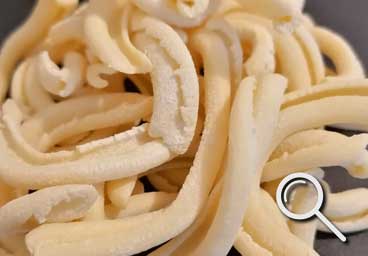 fresh pasta shape Casarecce from pastiamo
