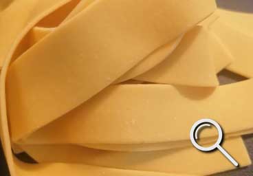 fresh pasta shape Pappardelle from pastiamo